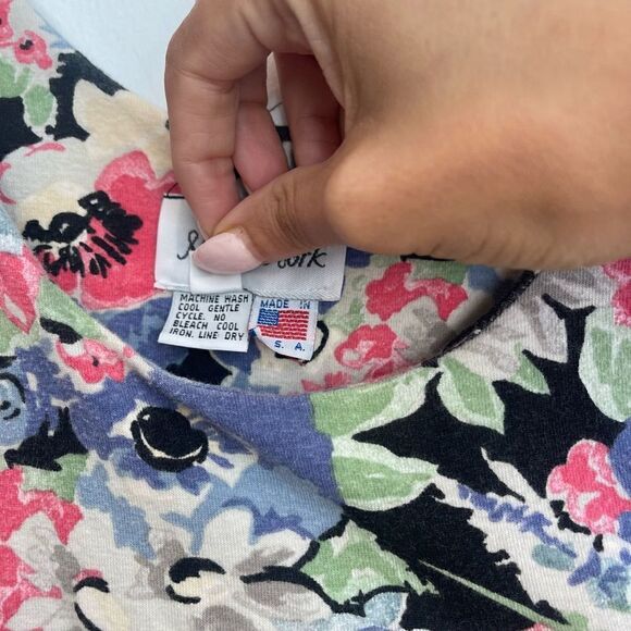 Vintage Floral Jumper w/ Stirrup Legging - Small - Picture 3 of 9